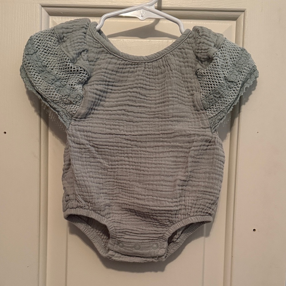 Adorable Sage Lace Bubble 100% cotton